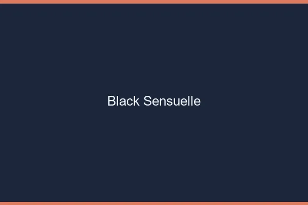 Black sensuelle