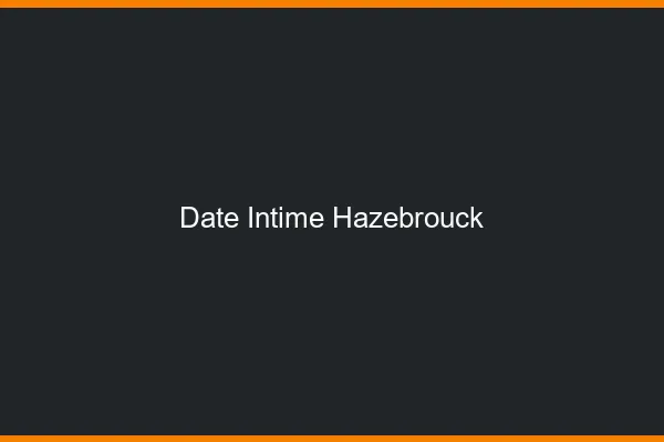 Date Intime Hazebrouck
