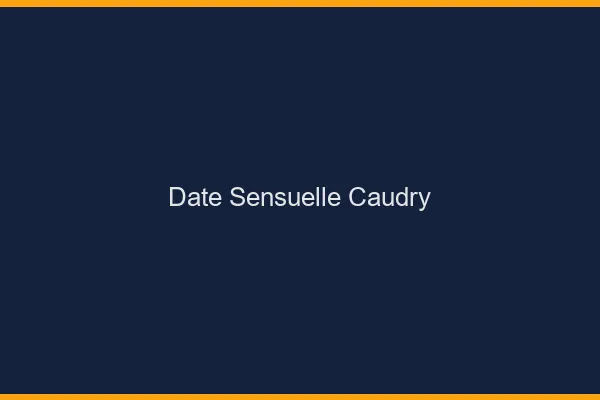 Date Sensuelle Caudry