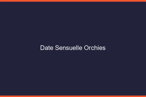 Date Sensuelle Orchies