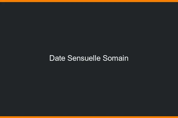 Date Sensuelle Somain