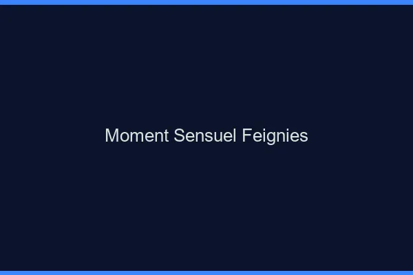 Moment Sensuel Feignies