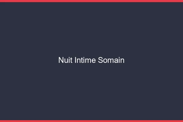 Nuit Intime Somain