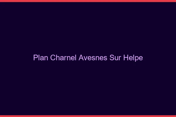 Plan Charnel Avesnes-sur-Helpe