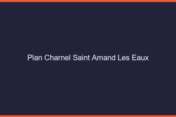 Plan Charnel Saint-Amand-les-Eaux