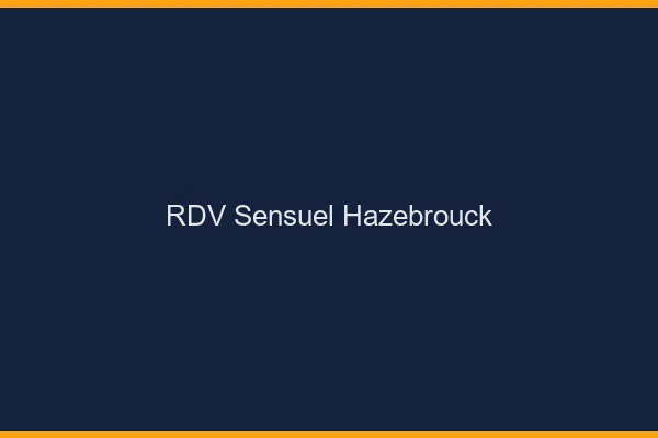 RDV Sensuel Hazebrouck