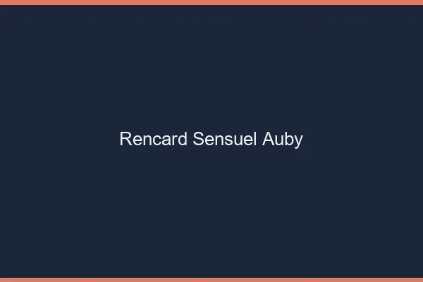 Rencard Sensuel Auby