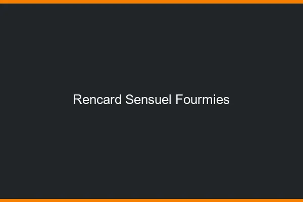 Rencard Sensuel Fourmies