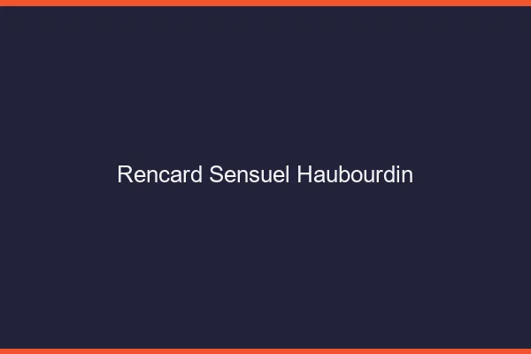 Rencard Sensuel Haubourdin
