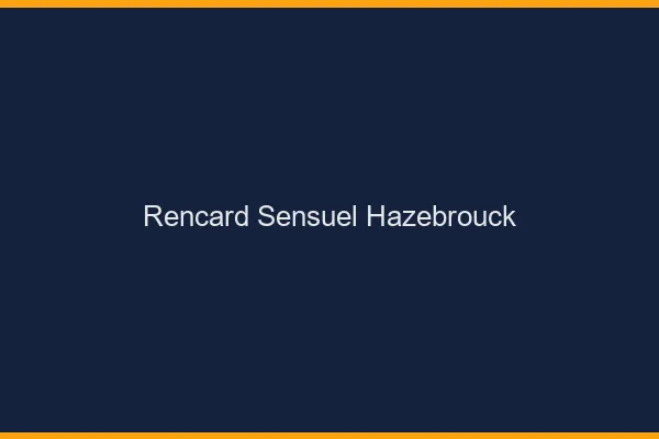 Rencard Sensuel Hazebrouck