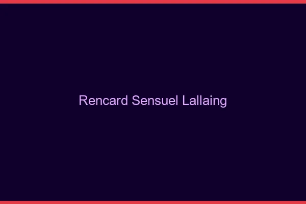 Rencard Sensuel Lallaing