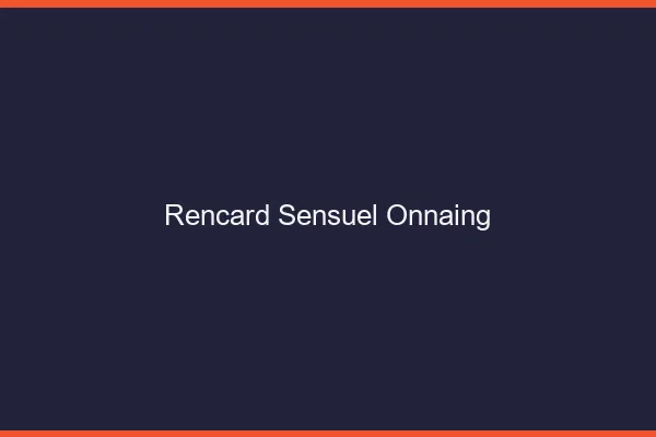 Rencard Sensuel Onnaing