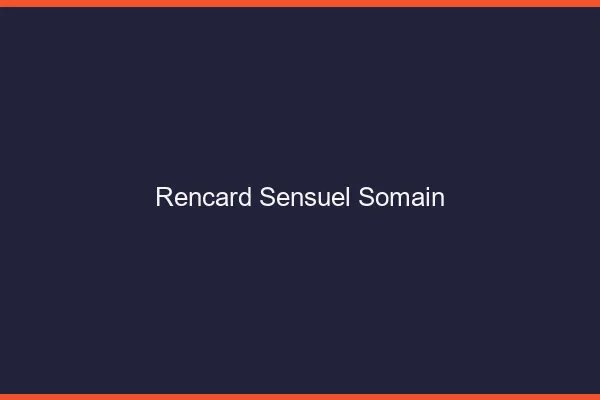 Rencard Sensuel Somain