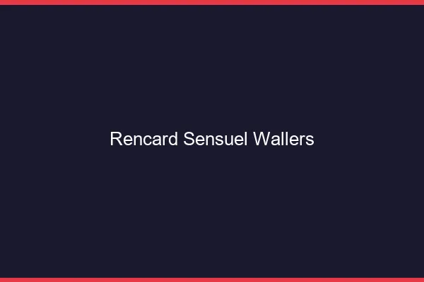 Rencard Sensuel Wallers